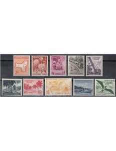 CHRISTMAS ISLAND 1963 Serie ordinaria 10v MNH**