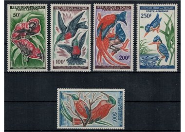 CIAD 1961-63 Fauna, uccelli 5v MNH**