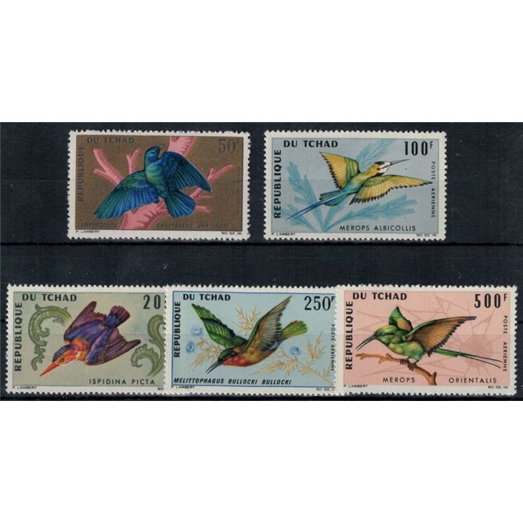 CIAD 1966-67 Fauna, uccelli 5v MNH**