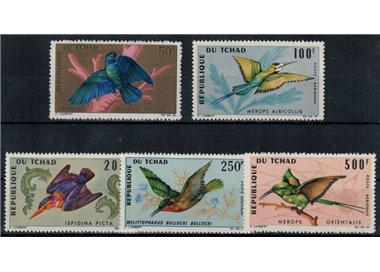CIAD 1966-67 Fauna, uccelli 5v MNH**