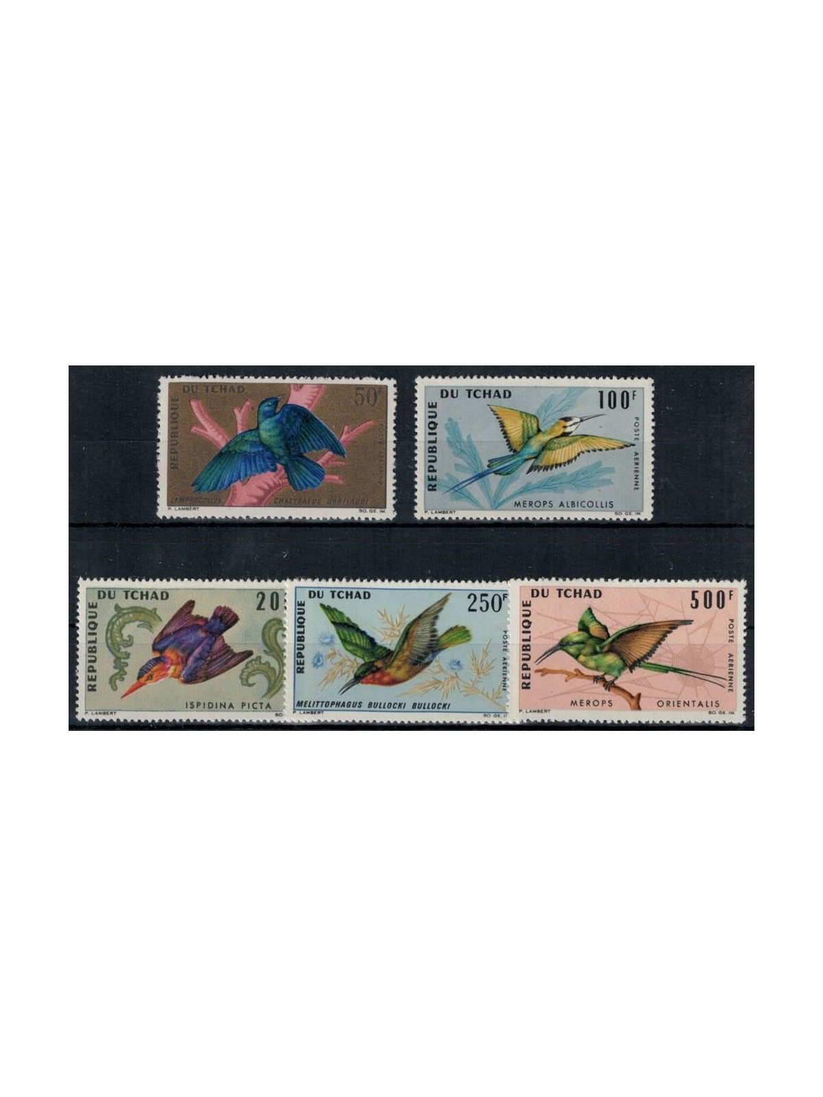 CIAD 1966-67 Fauna, uccelli 5v MNH**
