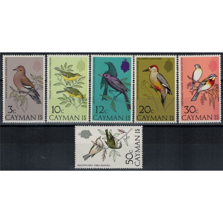CAYMAN 1974 Fauna, birds 6v MNH**