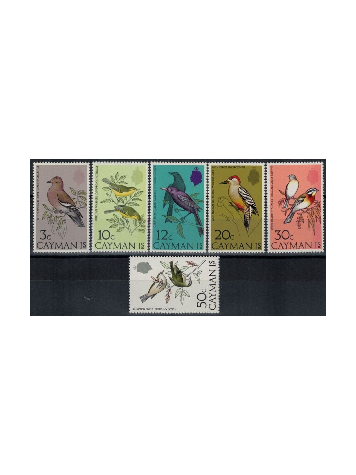 CAYMAN 1974 Fauna, birds 6v MNH**
