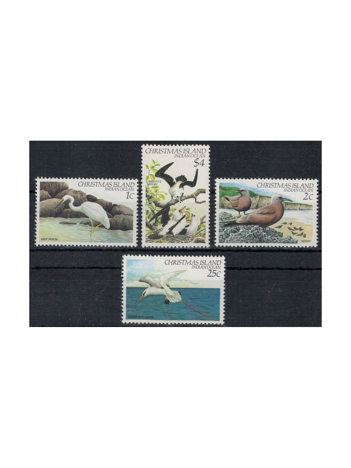 CHRISTMAS ISLAND 1982 Birds (I) 4v MNH**