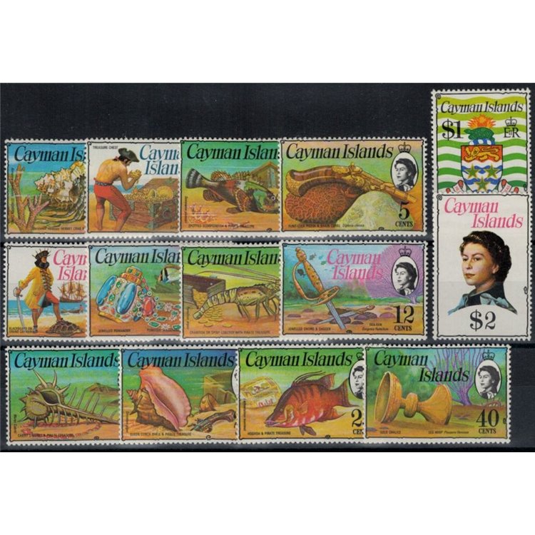 CAYMAN 1974 Serie ordinaria 14v MNH**