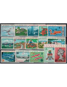 CAYMAN 1970 Serie ordinaria 15v MNH**