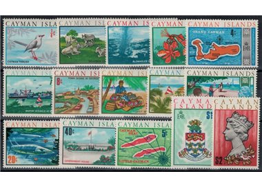 CAYMAN 1970 Serie ordinaria 15v MNH**