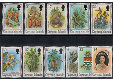 CAYMAN 1982 Serie ordinaria (millesimo 1982) 11v MNH**