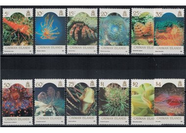 CAYMAN 1986 Marine life 12v MNH**