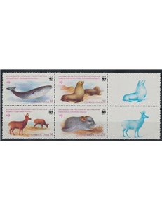 CHILE 1984 WWF, animals 4v MNH**