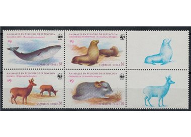 CHILE 1984 WWF, animals 4v MNH**