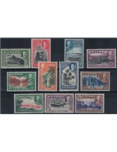CEYLON 1935-36 Ordinary series 11v MH*
