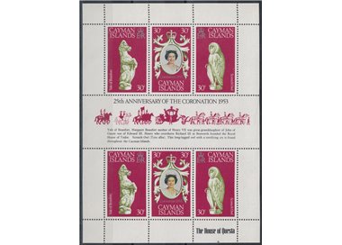 CAYMAN 1978 Silver Jubilee m/s MNH**