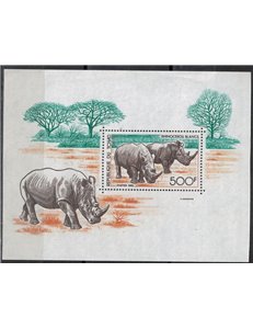 CIAD 1985 Animali in via di estinzione 1 BF MNH**