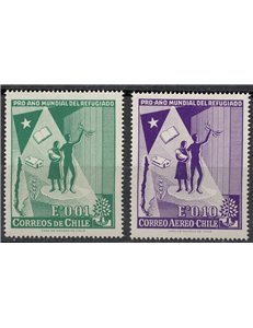CILE 1960 Anno del rifugiato 2v MNH**