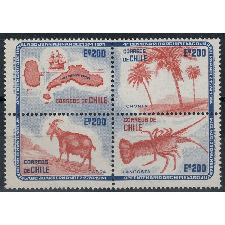 CILE 1974 Arcipelago Juan Fernandez 4v MNH**