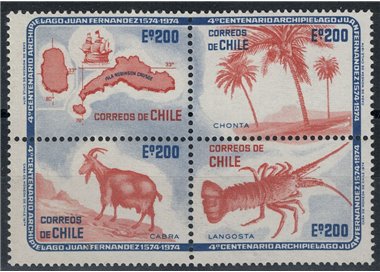 CHILE 1974 Juan Fernandez Archipelago 4v MNH**