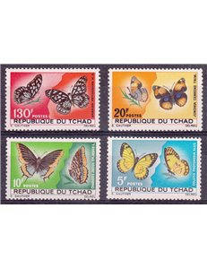 CIAD 1967 Fauna, Farfalle 4v MNH**