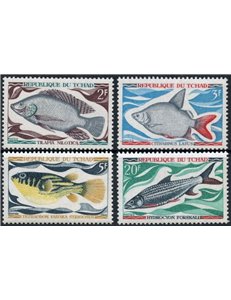 CHAD 1969 Marine fauna, fish 4v MNH**