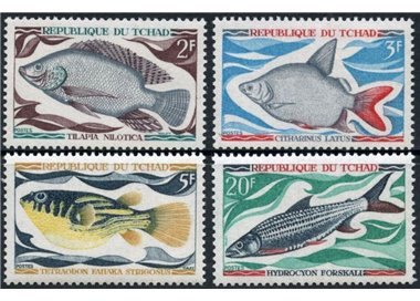 CHAD 1969 Marine fauna, fish 4v MNH**