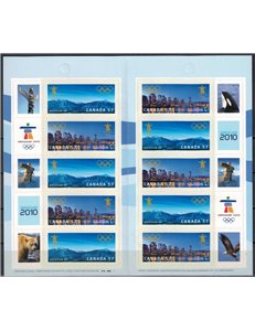 CANADA 2010 Giochi olimpici Vancouver LB MNH**