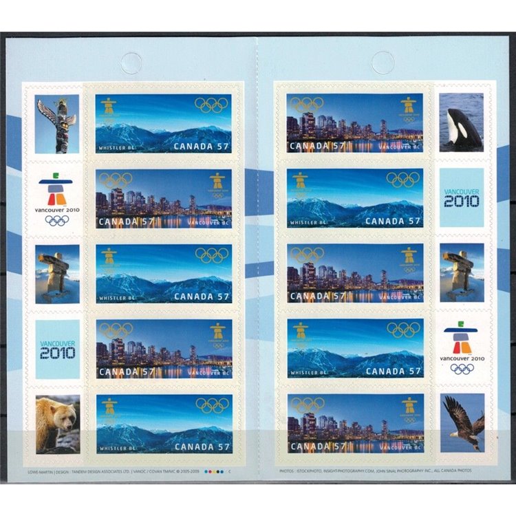 CANADA 2010 Olympic Games Vancouver booklet MNH**