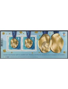 CANADA 2010 Olympic Games Vancouver, Gold Medal s/s MNH**