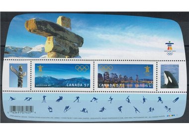 CANADA 2010 Olympic Games Vancouver s/s MNH**
