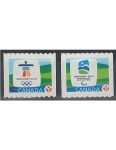 CANADA 2009 Loghi dei giochi olimpici Vancouver 2v MNH**