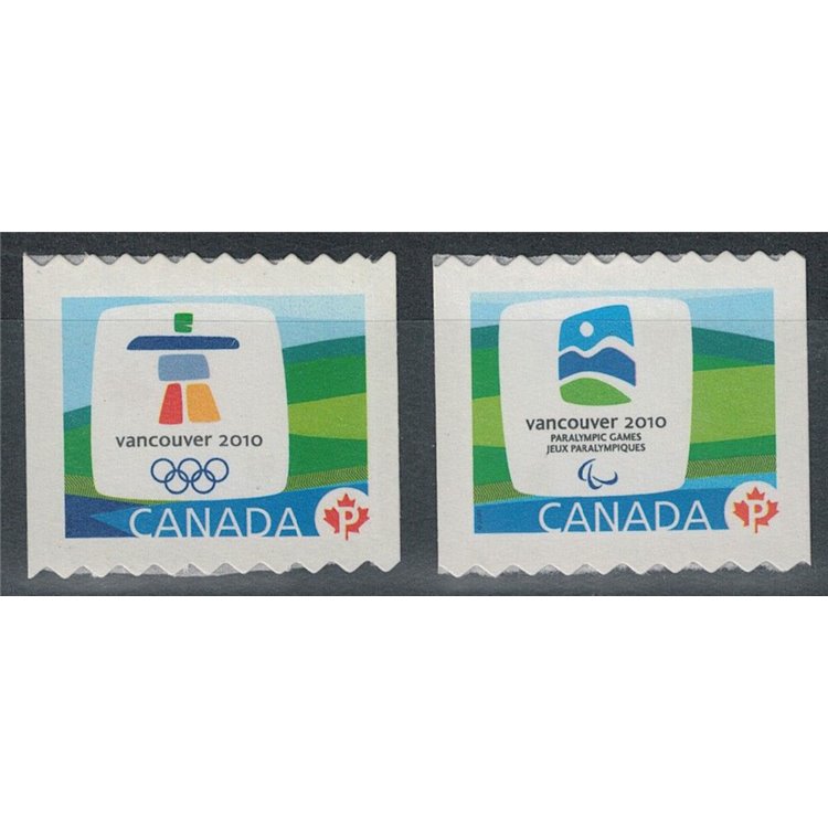 CANADA 2009 Loghi dei giochi olimpici Vancouver 2v MNH**