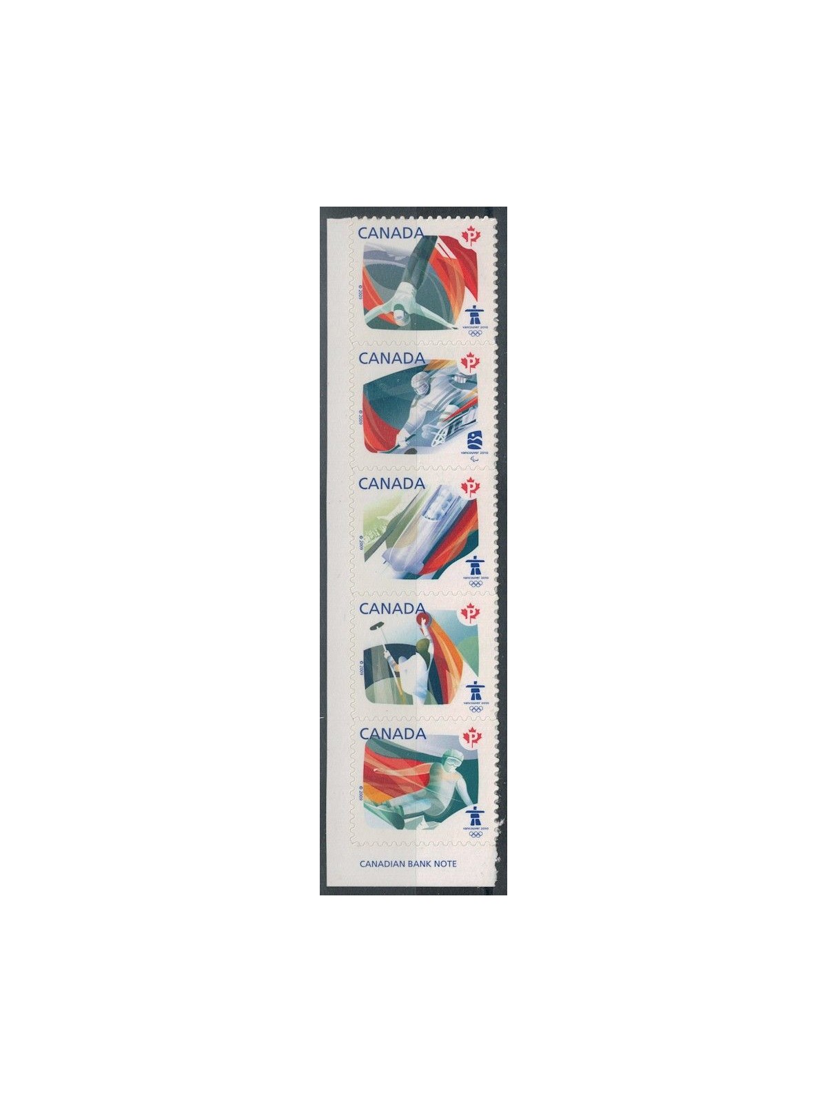 CANADA 2009 Sport dei giochi olimpici Vancouver 5v MNH**