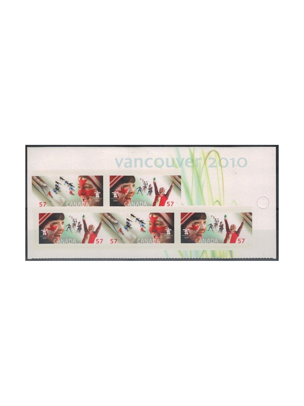 CANADA 2010 Olympic Games Vancouver, Congratulations 5v MNH**