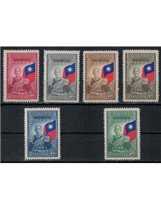 CINA 1945 Chiang Kai-shek 6v MNH**