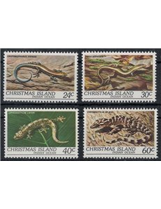 CHRISTMAS ISLAND 1981 Fauna, rettili 4v MNH**