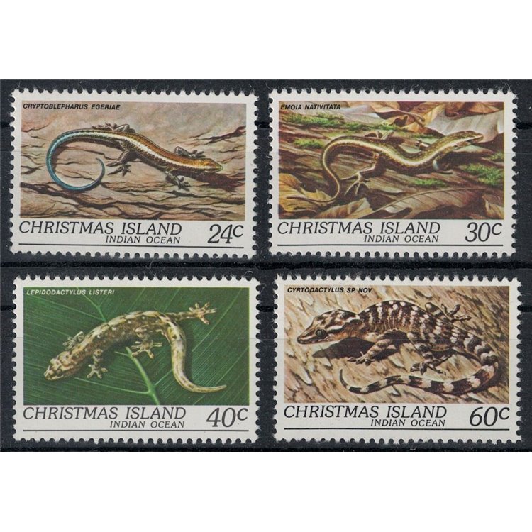 CHRISTMAS ISLAND 1981 Fauna, reptiles 4v MNH**