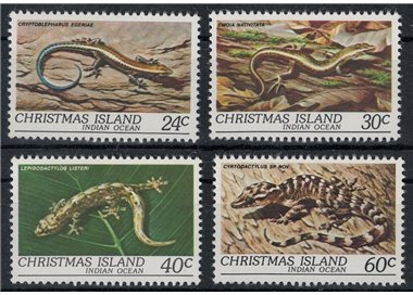 CHRISTMAS ISLAND 1981 Fauna, reptiles 4v MNH**