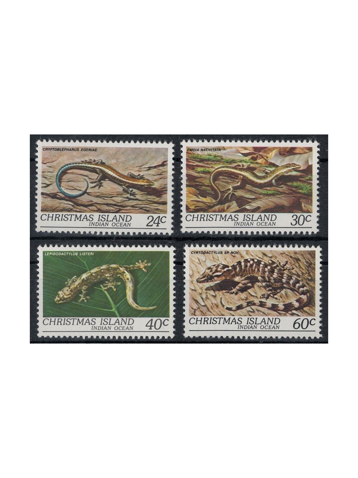 CHRISTMAS ISLAND 1981 Fauna, reptiles 4v MNH**