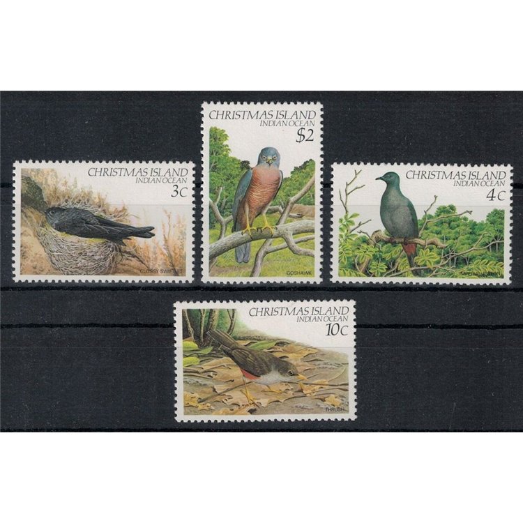 CHRISTMAS ISLAND 1982 Uccelli (II) 4v MNH**