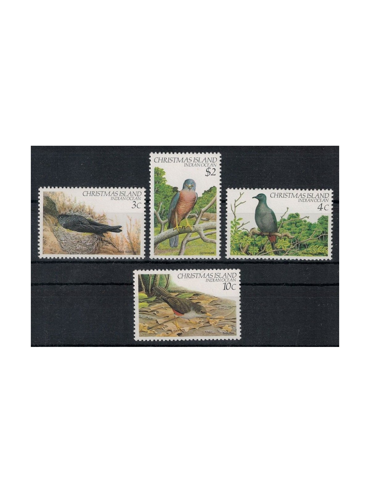 CHRISTMAS ISLAND 1982 Uccelli (II) 4v MNH**