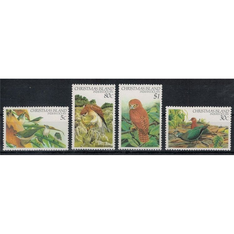 CHRISTMAS ISLAND 1983 Birds (IV) 4v MNH**