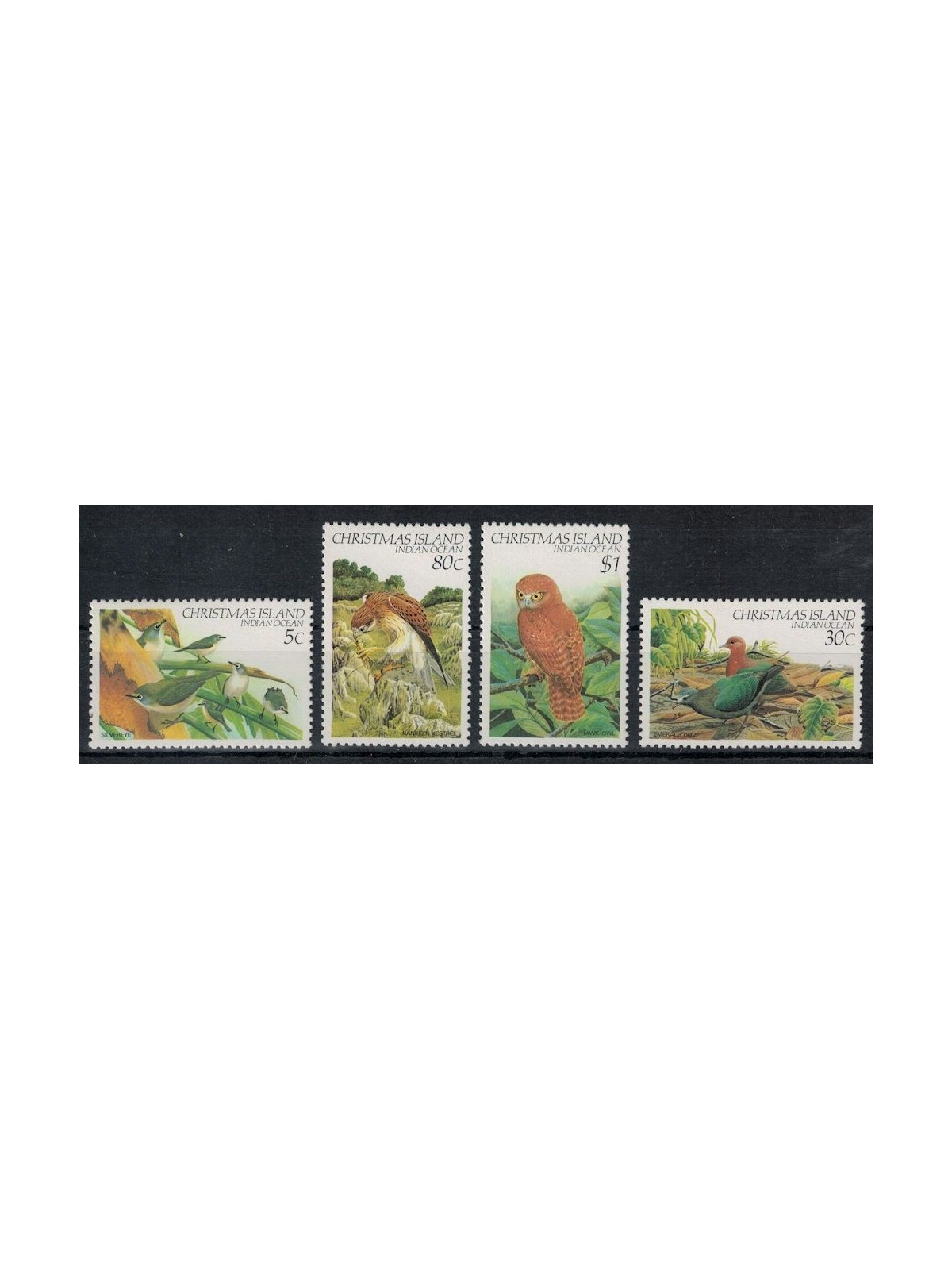 CHRISTMAS ISLAND 1983 Uccelli (IV) 4v MNH**