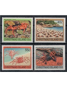 CHRISTMAS ISLAND 1984 Marine fauna, crabs 4v MNH**