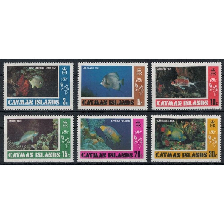 CAYMAN 1978 Fauna marina, pesci (I) 6v MNH**