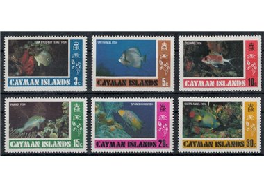 CAYMAN 1978 Fauna marina, pesci (I) 6v MNH**