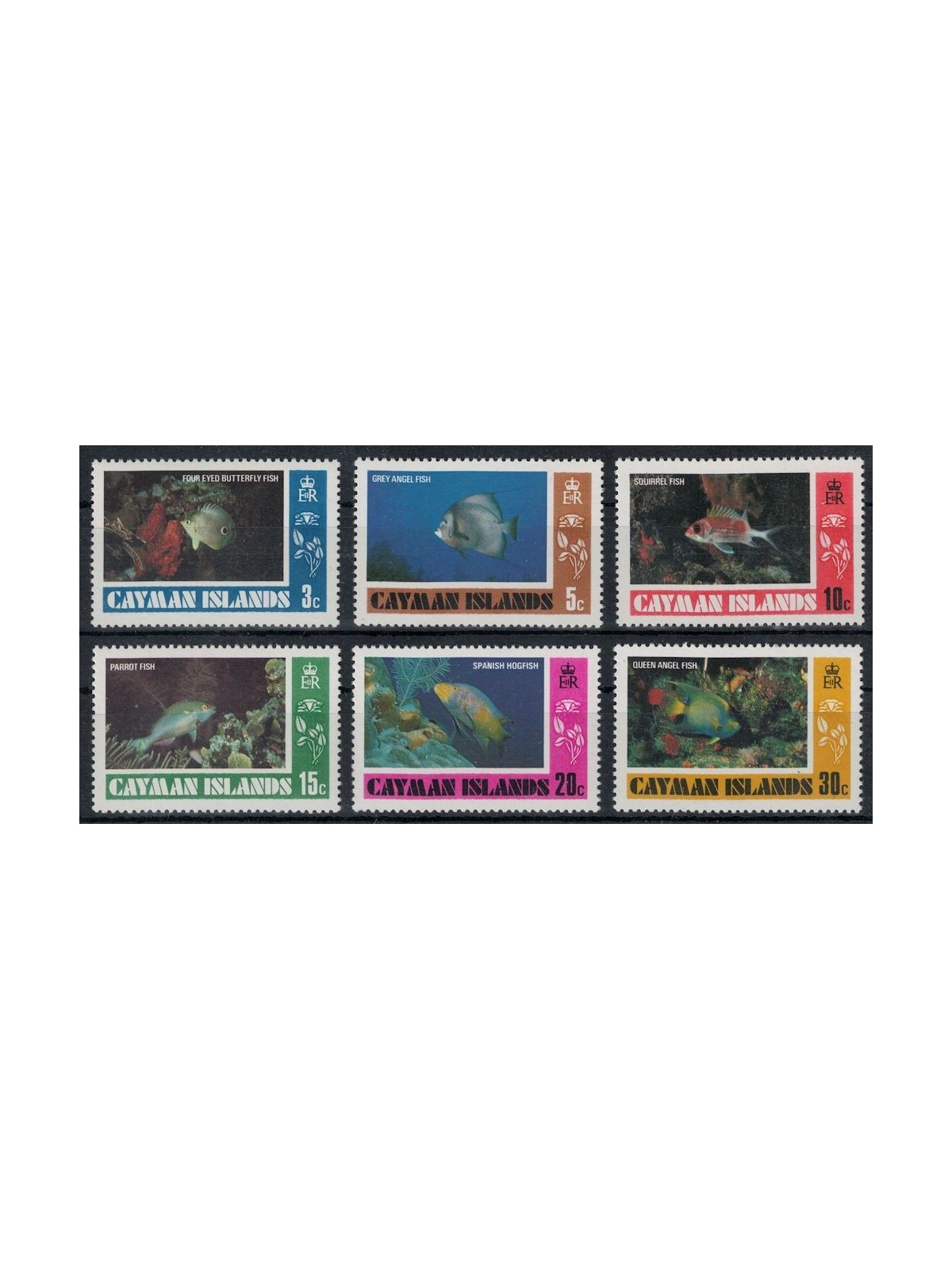 CAYMAN 1978 Marine fauna, fish (I) 6v MNH**