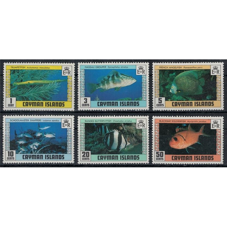 CAYMAN 1979 Marine fauna, fish (II) 6v MNH**