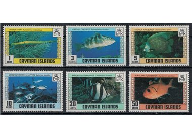 CAYMAN 1979 Fauna marina, pesci (II) 6v MNH**
