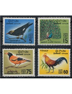 CEYLON 1966 Fauna, birds 4v MNH**