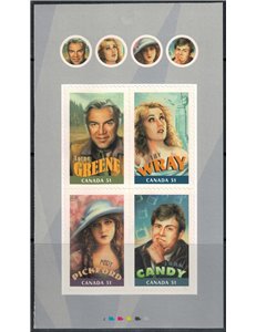 CANADA 2006 Canadian Actors and Actresses (stickers) 4v MNH**