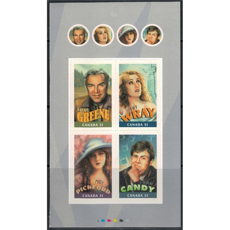 CANADA 2006 Canadian Actors and Actresses (stickers) 4v MNH**